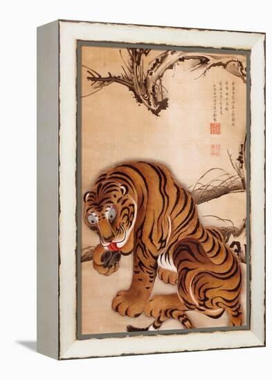 Tiger-Jakuchu Ito-Framed Premier Image Canvas