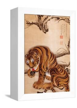Tiger-Jakuchu Ito-Framed Premier Image Canvas