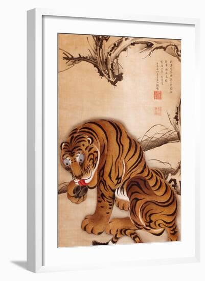 Tiger-Jakuchu Ito-Framed Giclee Print