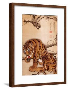 Tiger-Jakuchu Ito-Framed Giclee Print