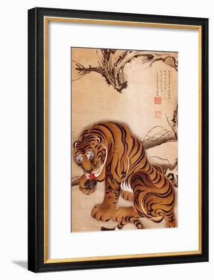 Tiger-Jakuchu Ito-Framed Giclee Print