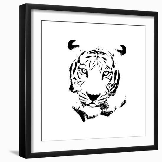 Tiger-null-Framed Art Print