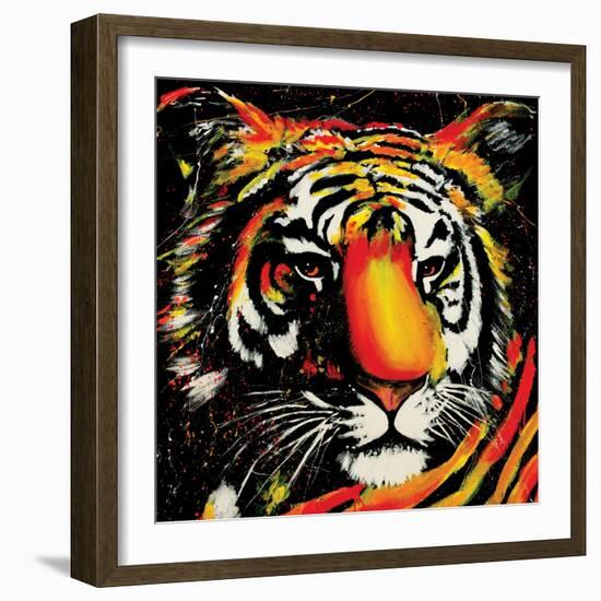 Tiger-null-Framed Art Print