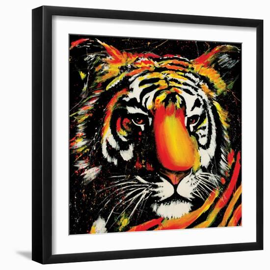 Tiger-null-Framed Art Print