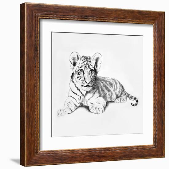 Tiger-Vivien Rhyan-Framed Art Print