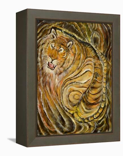 Tiger-Ikahl Beckford-Framed Premier Image Canvas