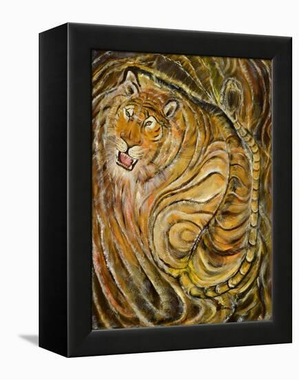 Tiger-Ikahl Beckford-Framed Premier Image Canvas