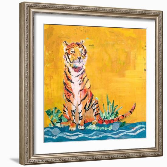 Tiger-Kellie Day-Framed Art Print