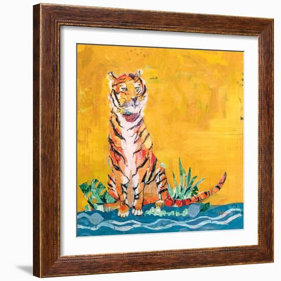 Tiger-Kellie Day-Framed Art Print