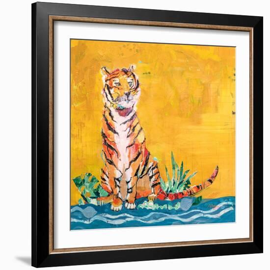 Tiger-Kellie Day-Framed Art Print