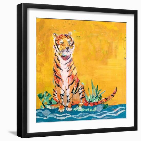 Tiger-Kellie Day-Framed Art Print