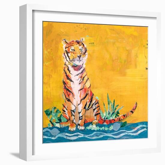 Tiger-Kellie Day-Framed Art Print