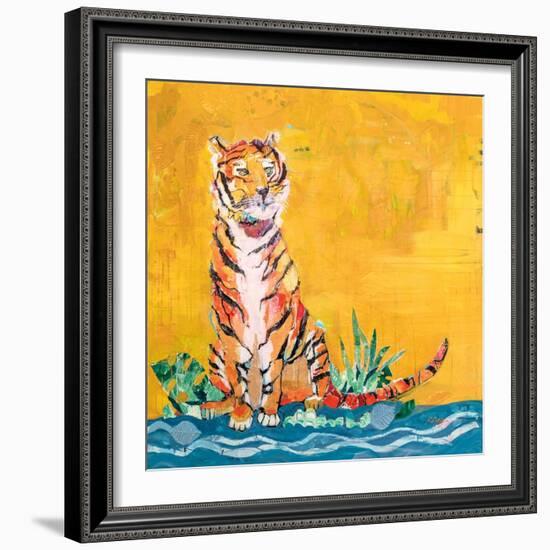 Tiger-Kellie Day-Framed Art Print