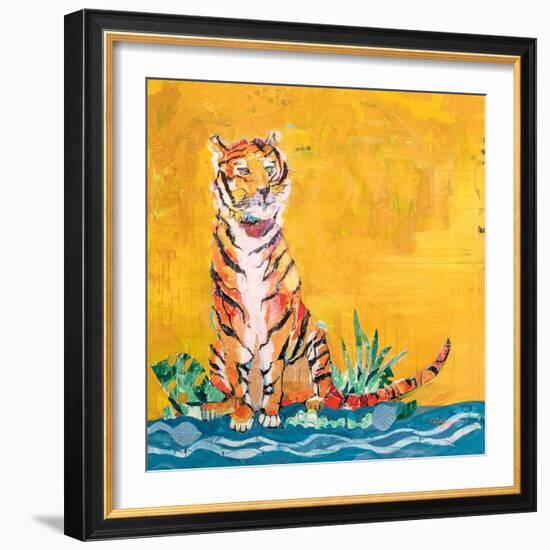 Tiger-Kellie Day-Framed Art Print