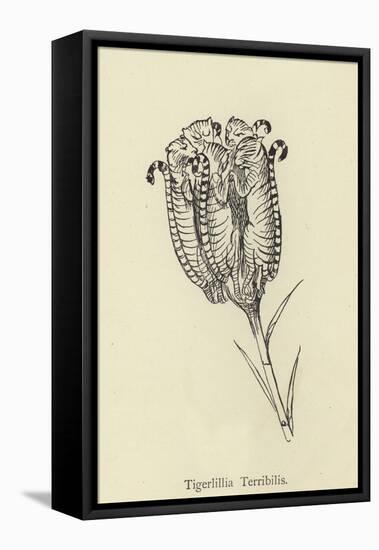 Tigerlillia Terribilis-Edward Lear-Framed Premier Image Canvas