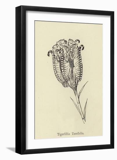 Tigerlillia Terribilis-Edward Lear-Framed Giclee Print