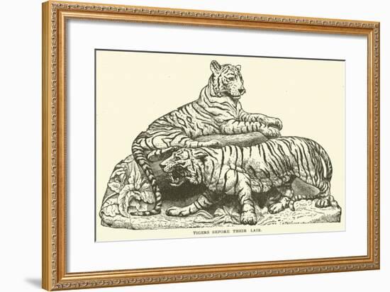 Tigers before their Lair-null-Framed Giclee Print