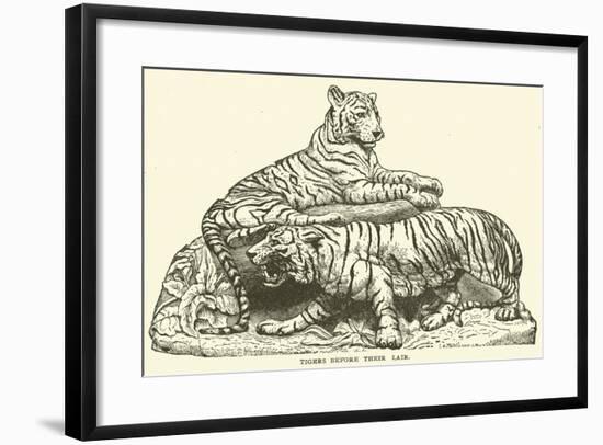 Tigers before their Lair-null-Framed Giclee Print