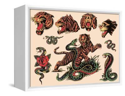 Tiger Flash Sheet Tattoo Prints  Kintaro Publishing