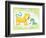 Tiggy Too-Blue Fish-Framed Art Print