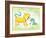 Tiggy Too-Blue Fish-Framed Art Print