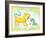 Tiggy Too-Blue Fish-Framed Art Print