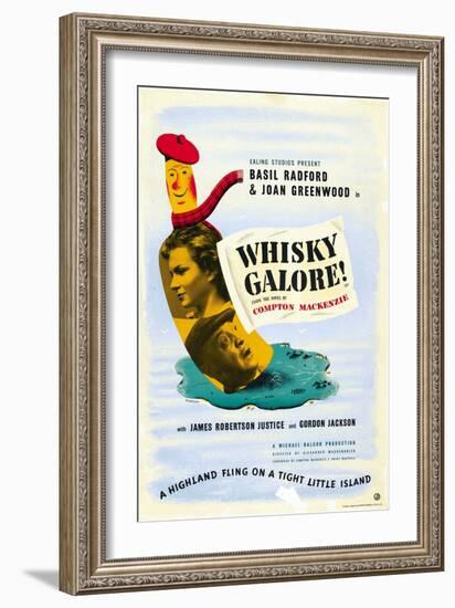 Tight Little Island, 1948 (Whisky Galore!)-null-Framed Giclee Print