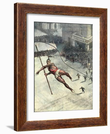 Tightrope Accident-Vittorio Pisani-Framed Art Print