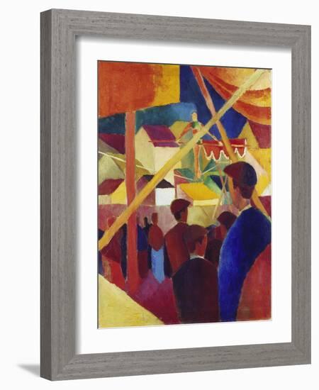 Tightrope Walker, 1914-Auguste Macke-Framed Giclee Print