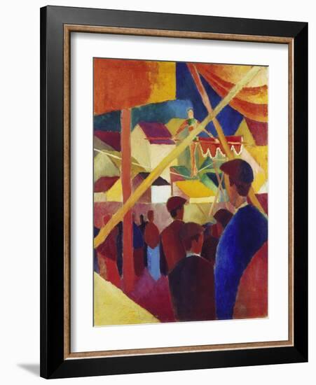 Tightrope Walker, 1914-Auguste Macke-Framed Giclee Print