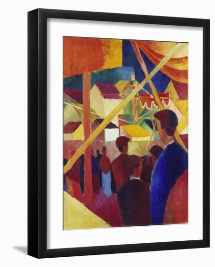 Tightrope Walker, 1914-Auguste Macke-Framed Giclee Print