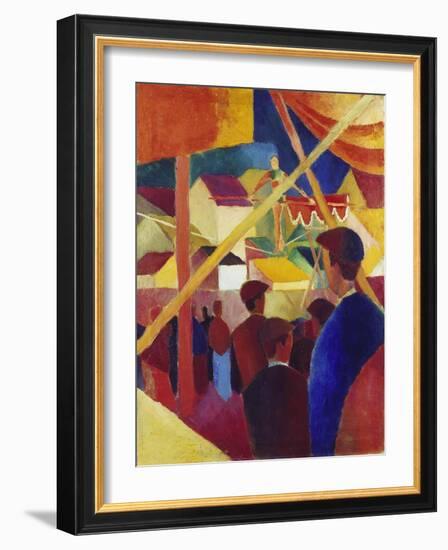 Tightrope Walker, 1914-Auguste Macke-Framed Giclee Print