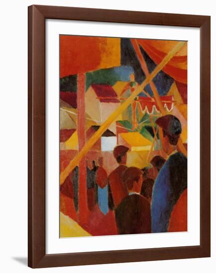 Tightrope Walker-Auguste Macke-Framed Art Print