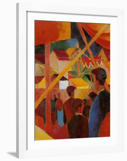 Tightrope Walker-Auguste Macke-Framed Art Print