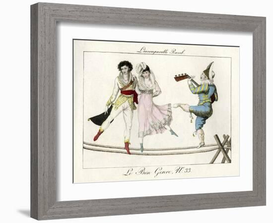 Tightrope Walkers French-null-Framed Giclee Print