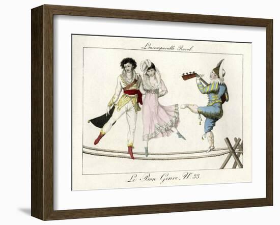 Tightrope Walkers French-null-Framed Giclee Print