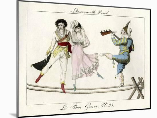 Tightrope Walkers French-null-Mounted Giclee Print