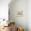 Tigre couché, de profil à droite-Eugene Delacroix-Premium Giclee Print displayed on a wall