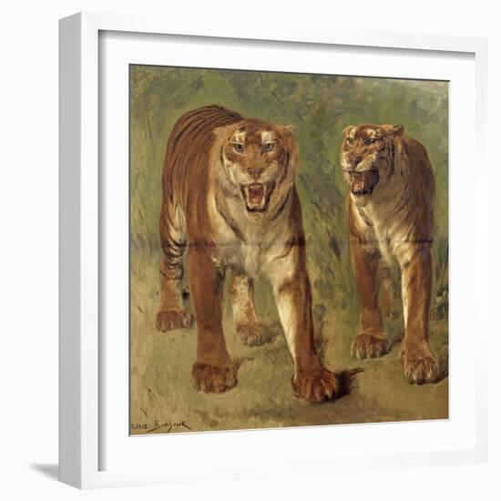 Tigre royal furieux-Rosa Bonheur-Framed Giclee Print