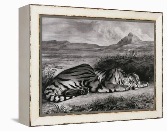 Tigre royal-Eugene Delacroix-Framed Premier Image Canvas