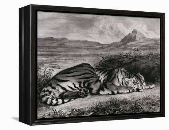 Tigre royal-Eugene Delacroix-Framed Premier Image Canvas