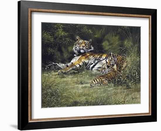 Tigress and Cubs-Spencer Hodge-Framed Giclee Print