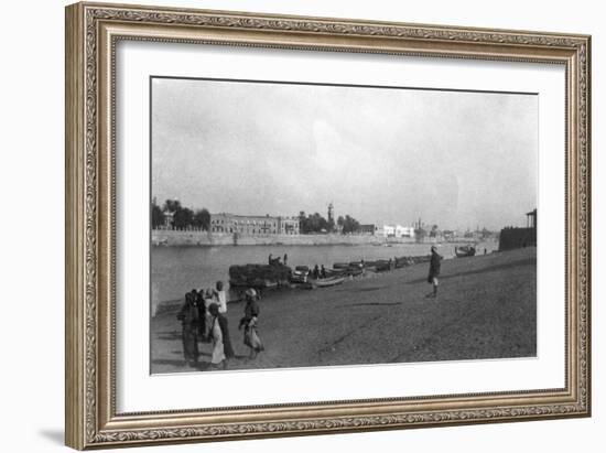 Tigris River, Baghdad, Iraq, 1917-1919-null-Framed Giclee Print