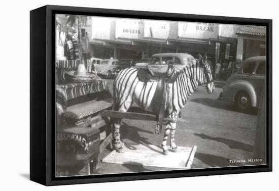 Tijuana Faux Zebra-null-Framed Stretched Canvas