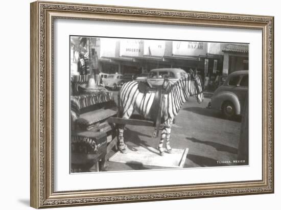 Tijuana Faux Zebra-null-Framed Art Print