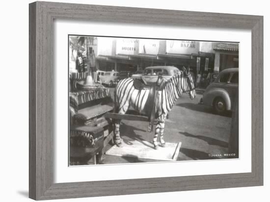 Tijuana Faux Zebra-null-Framed Art Print