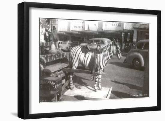 Tijuana Faux Zebra-null-Framed Art Print