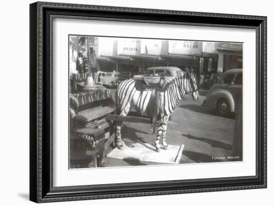 Tijuana Faux Zebra-null-Framed Art Print