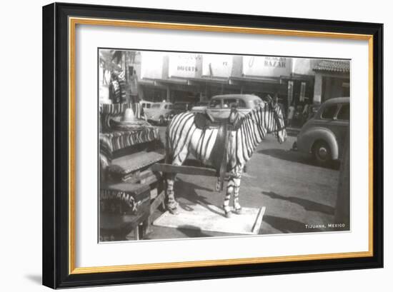 Tijuana Faux Zebra-null-Framed Art Print