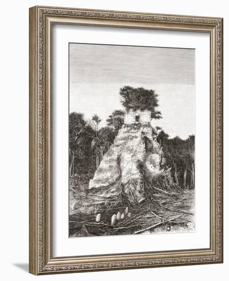 Tikal, Guatemala, Central America: the Temple of the Jaguar-null-Framed Giclee Print